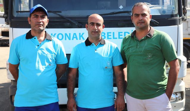 Konak Belediyesi personelinden örnek davranış